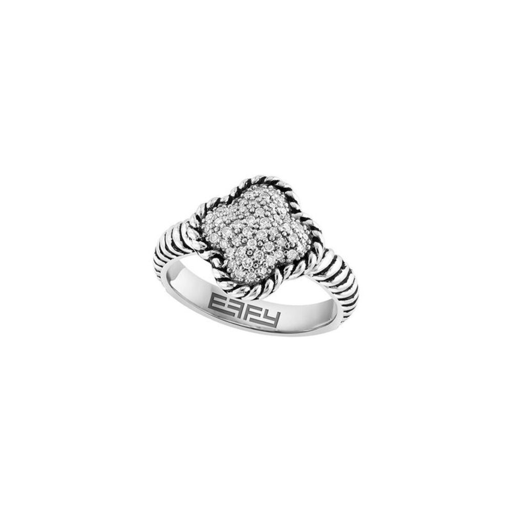 Effy Fine Jewelry Silver 0.23 Ct. Tw. Diamond Ring